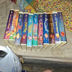 11 Disney Black Diamond Collection Vhs Tapes