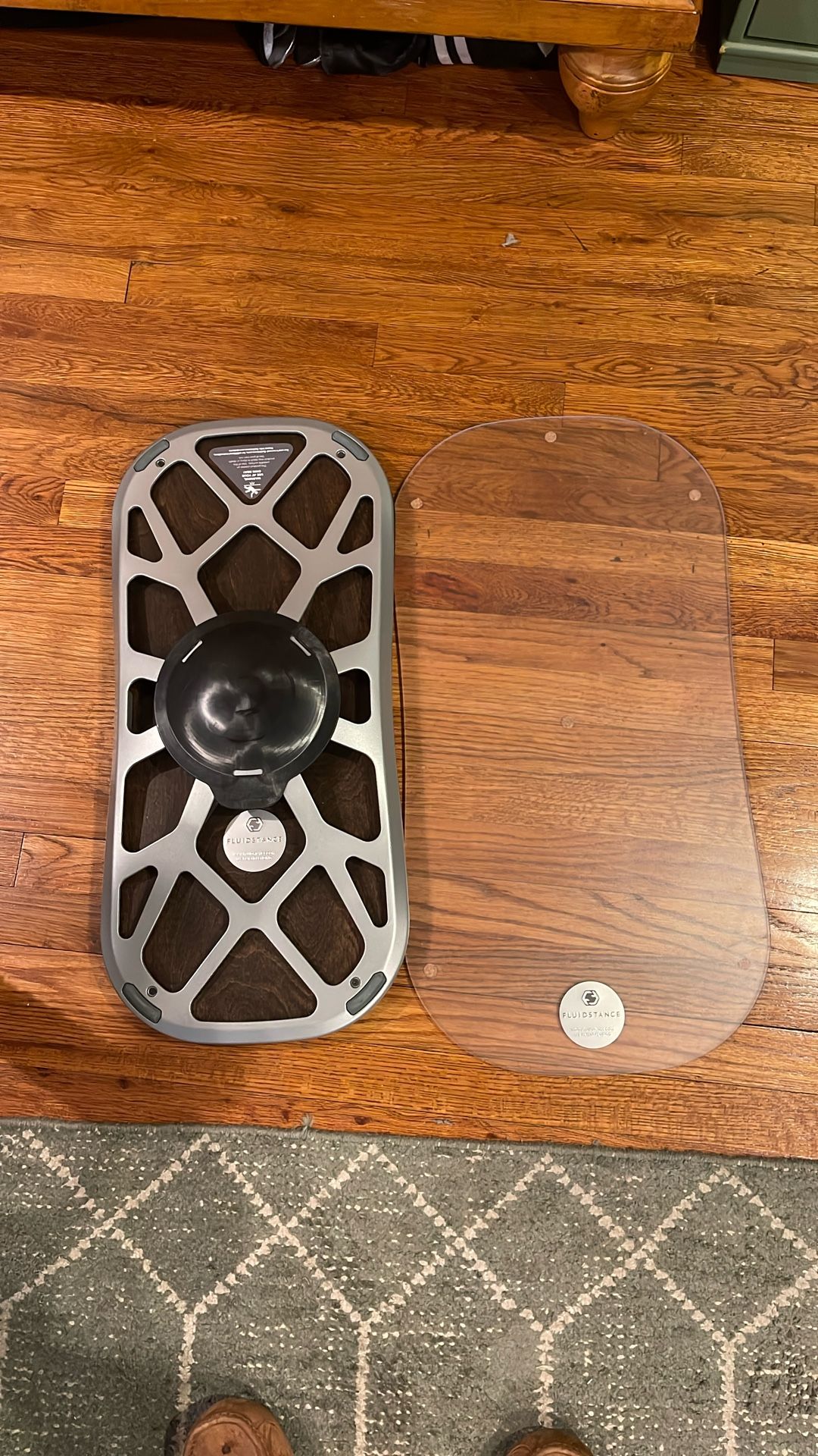 Fluidstance Level Balance Board in Dark Walnut