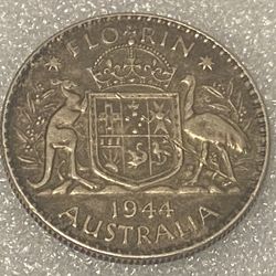 Florin 1944. Australia. 🇦🇺. Collectible 