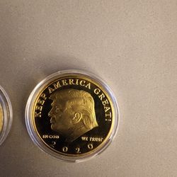Trump Coin 2020 And Italian Gold Coin
