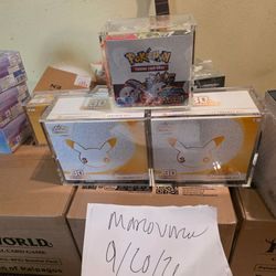 Pokémon tcg booster box acrylic case  magnetic destined rivals prismatic evolution hidden Fates evolving skies 30th anniversary  ascended heroes