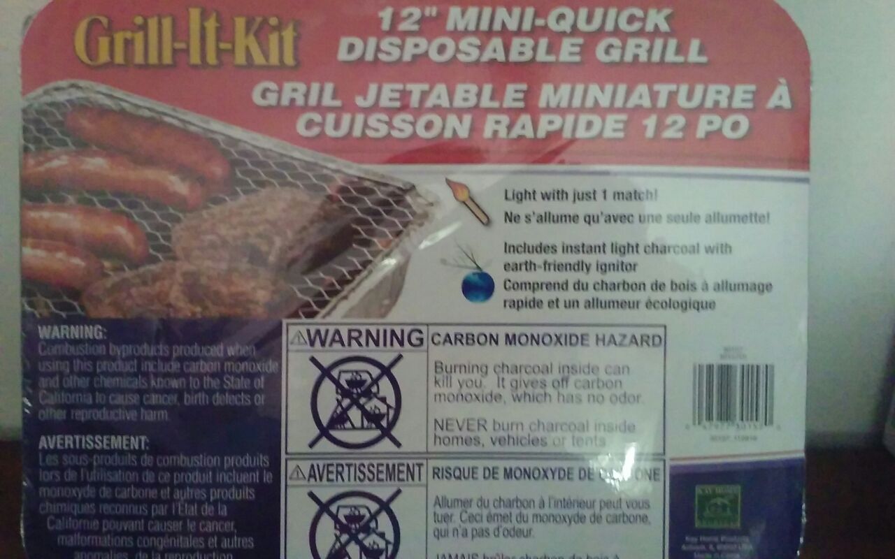 New Disposable "Grill It"BBQ Kit