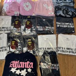 Bape And Awful Lot Of Cough Syrup Tees