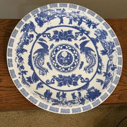 Vintage Chinese Tatung Porcelain Platter 14.25”