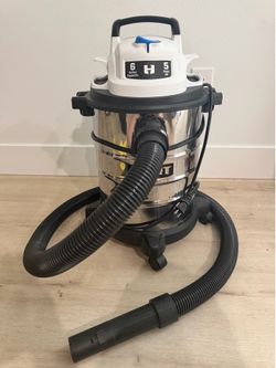 HART 6 Gallon 5 Peak HP Stainless Steel Wet Dry Shop Vacuum No Filter Tested