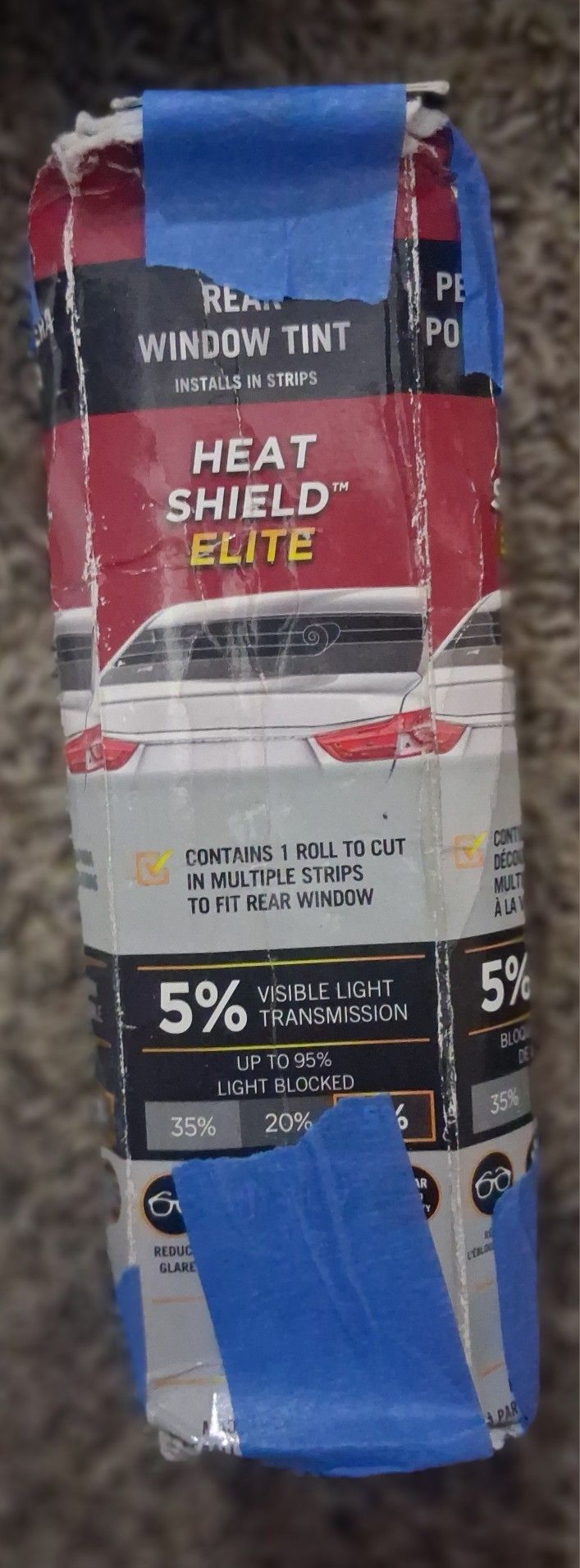 Gila® HEAT SHIELD ELITE™ 5% & 20% VLT Automotive Rear Window Tint & Gila® WINDSHIELD VISOR TINT 20% $10 Each