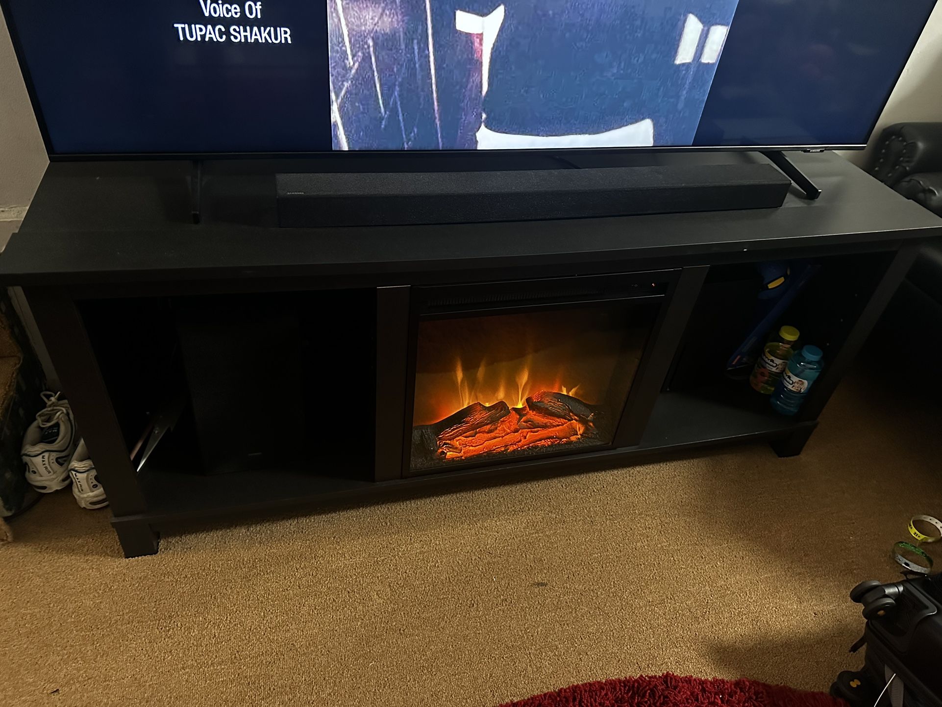 Tv Stand With Electric Fireplace