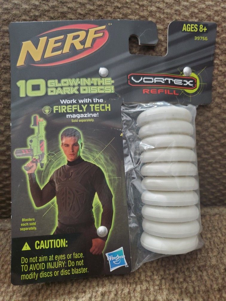 Nerf Glow In The Dark Vortex 10 Disc Refill Pack