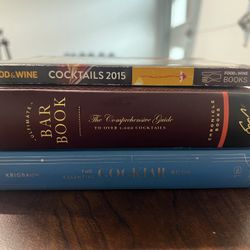 Cocktail Books Lot Of 3 Books Drinks Alcohol Bartender