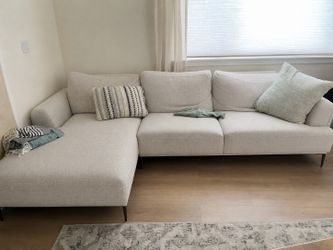 Light gray modern couch for sale