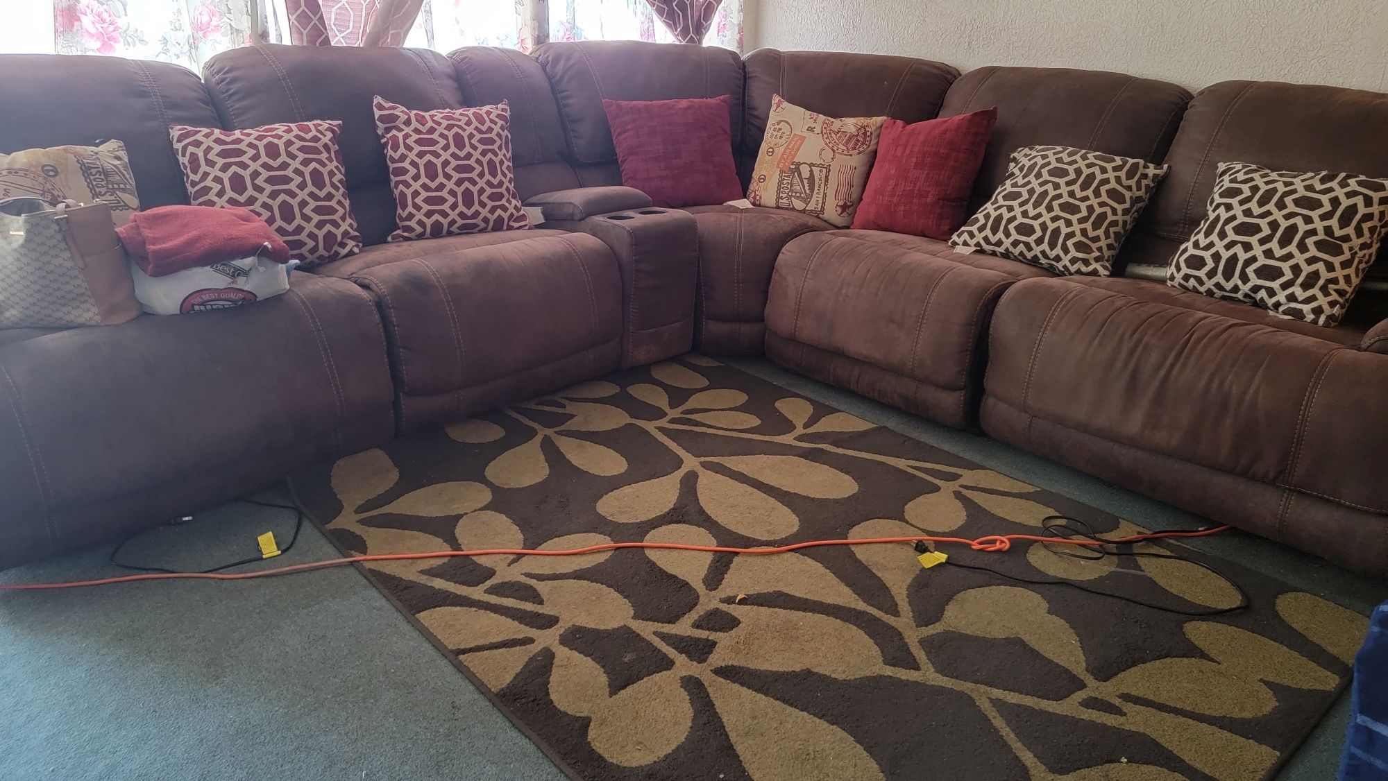 Brown Sectional