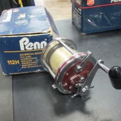 Used PENN 112H 3/0 FISHING REEL With Box