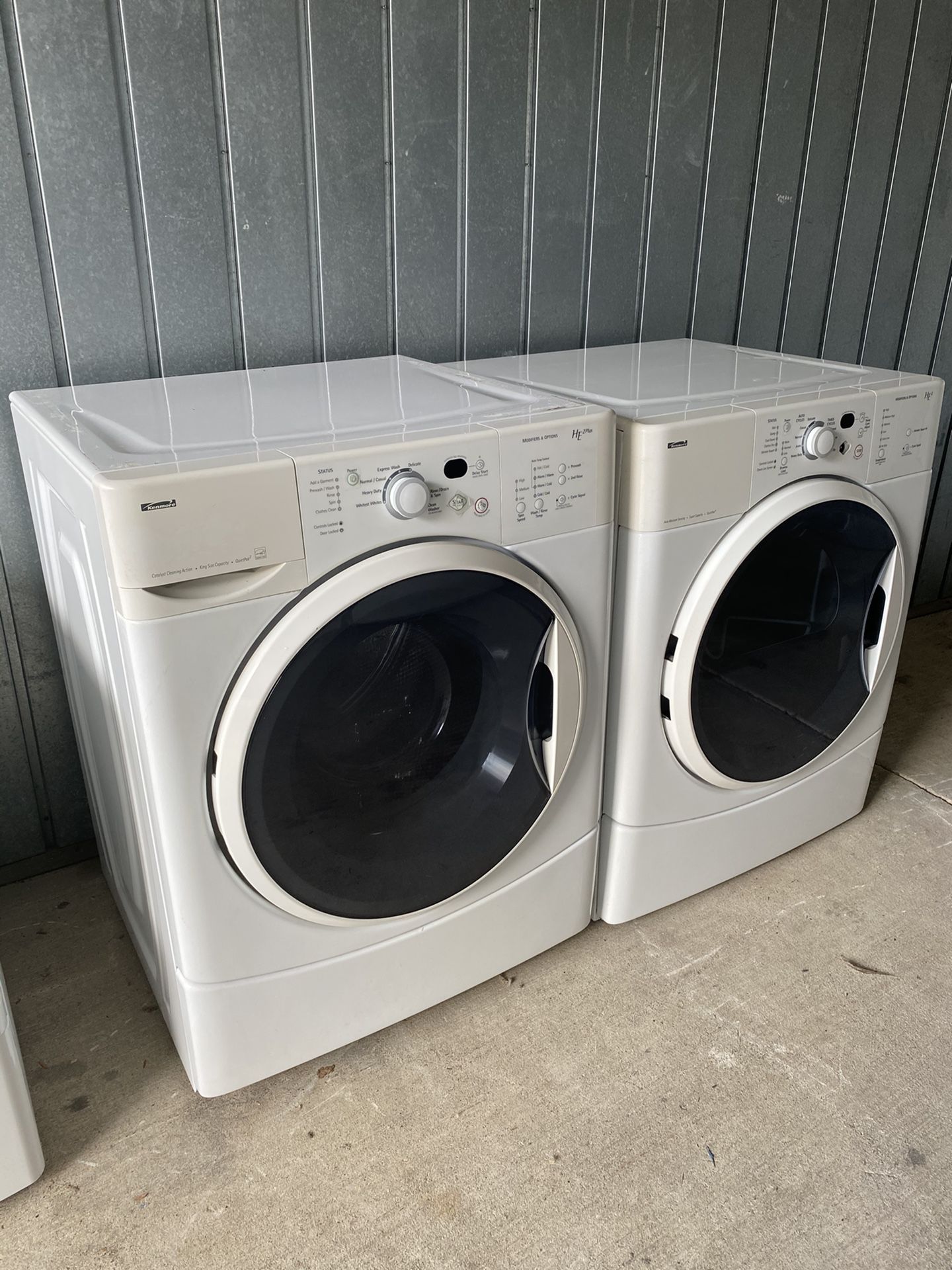 Kenmore washer and dryer 225 each