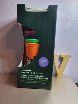 Halloween Starbucks Coffee cups 6pack GLOW IN THE DARK