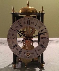 Skeleton Table Clock
