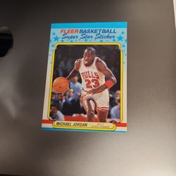 Michael Jordan 1988-89 Fleer Sticker Chicago Bulls 
