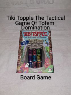 Tiki Topple The Game Of Totem Domination Board game In Excellent New Condition (Is Complete Nothing Missing)