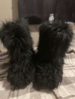 big fluffy boots