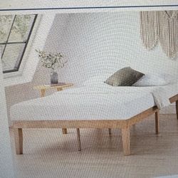 Solid Natural Pine King Bed Frame