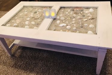 High end beach coffee table