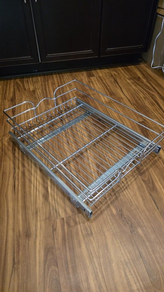 Pull Out Cabinet Organizer, 17" x 22" Slide Out Drawer