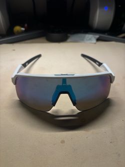 Oakley Sutro White/Blue Shield Sunglasses