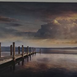 X Large Beach Scene Wall Art