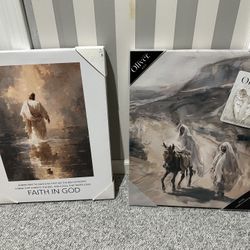Jesus Pictures Wall Art  Brand New 2 For $30