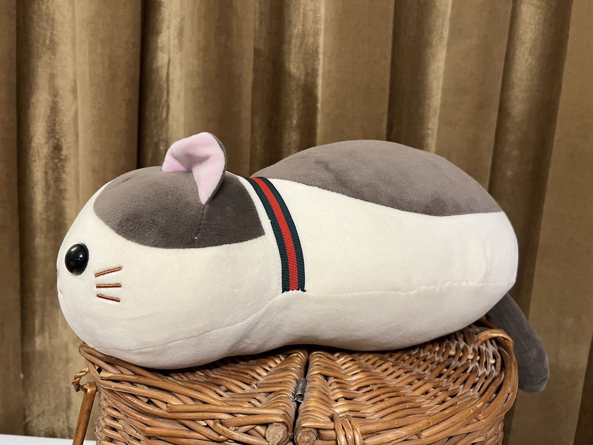 Cute Dessert Cat Plush Toy Cute Cat Doll Child Doll Pillow 13” Brown