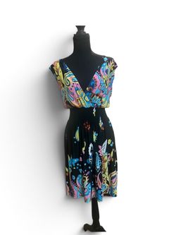 Multicolor Paisley Print Dress