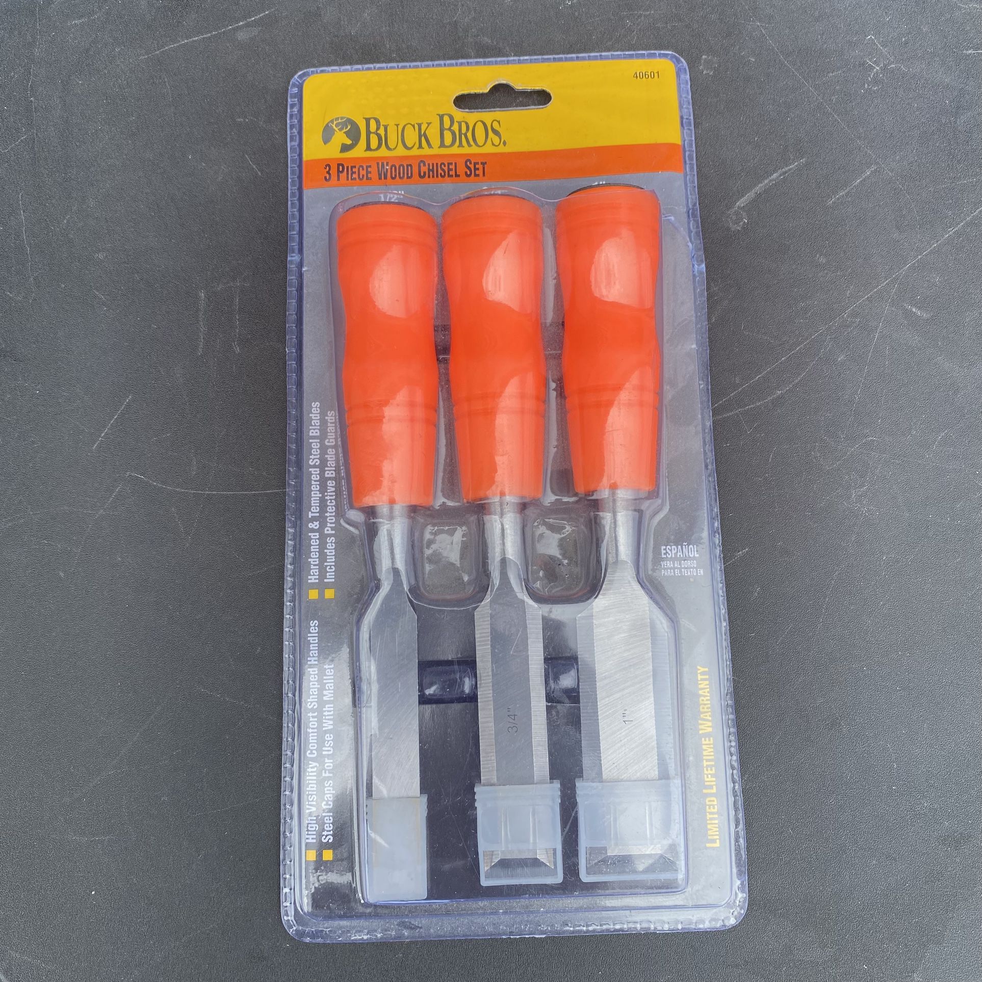 Woodworking chisel set by Buck Bros