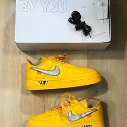 (2021) Off White x Nike AF1 ‘University Gold’ Size 11 Men 