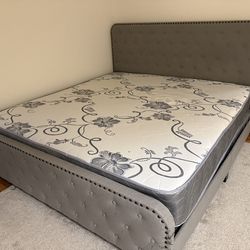 King Size Bed With masters and Box storing In Good Condition