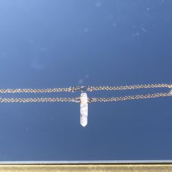 Clear Crystal Quartz Necklace