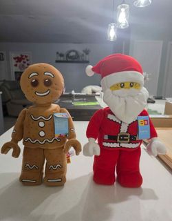 Santa & Gingerbread Plush Legos