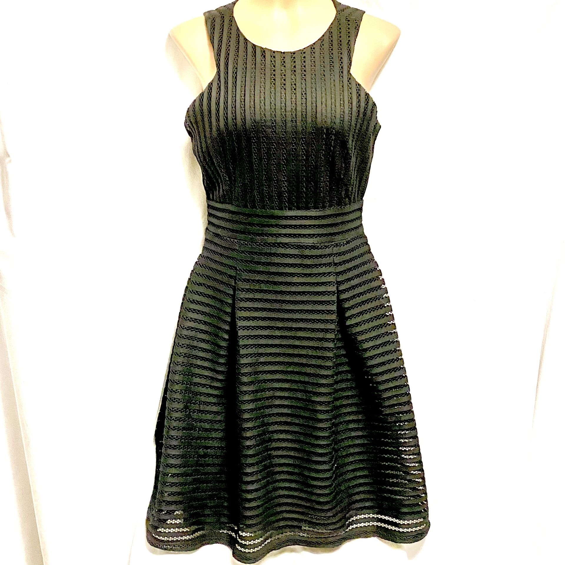 LBD by BooHoo - Fully Lined w/ Pleated Full Skirt Sz 8