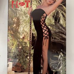 Hot Lace Up Sides Black Dress!
