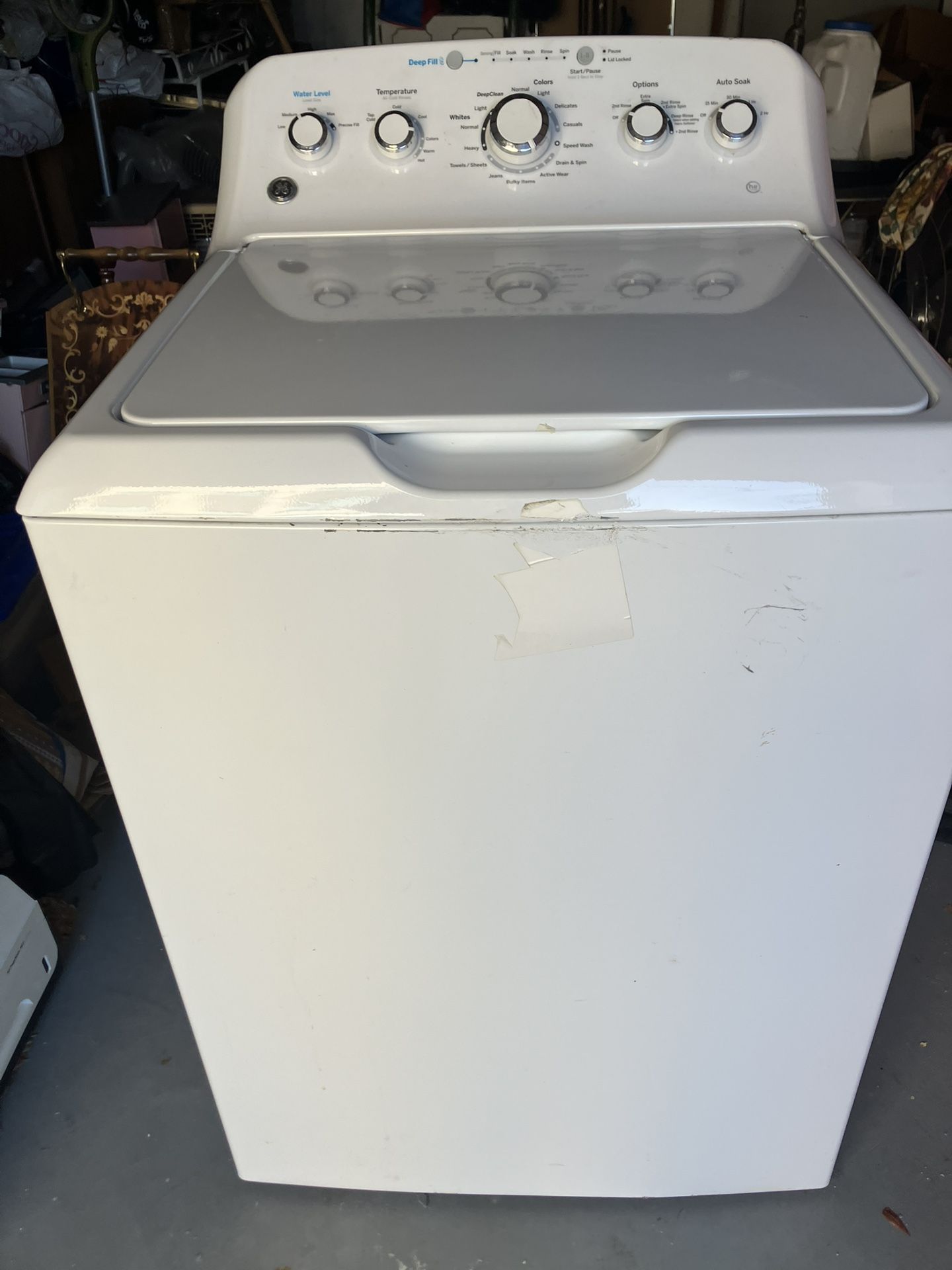 G.E. Deluxe Washer For Repair/Parts