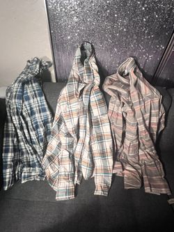 Flannels, Tshirts, Button Shirts -Size Large