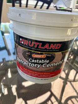 Rutland Castable Refractory Cement 2200 Deg. F 12.5 Lb. Case Of 2