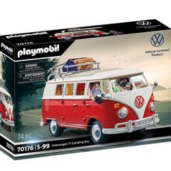 Playmobil Volkswagen T1 Camping Bus 70176 (74 Pieces)