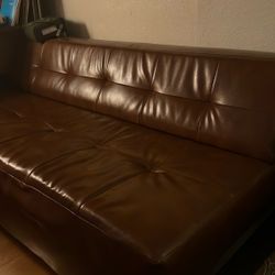 Brown Leather Couch