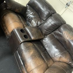 Leather Sofa And Love Seat