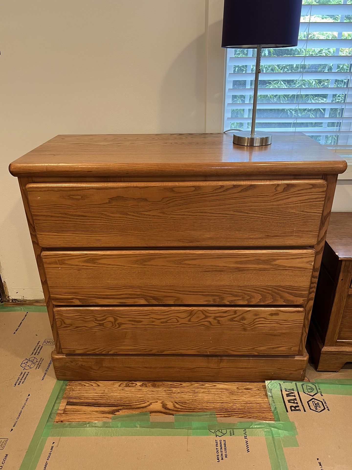 Solid Wood 3 Drawer Dresser