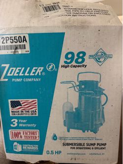 Submersible sump pump
