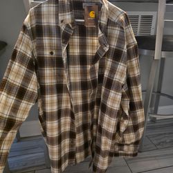 New w/tags Carhardt Men's flannel shirt 2xl
