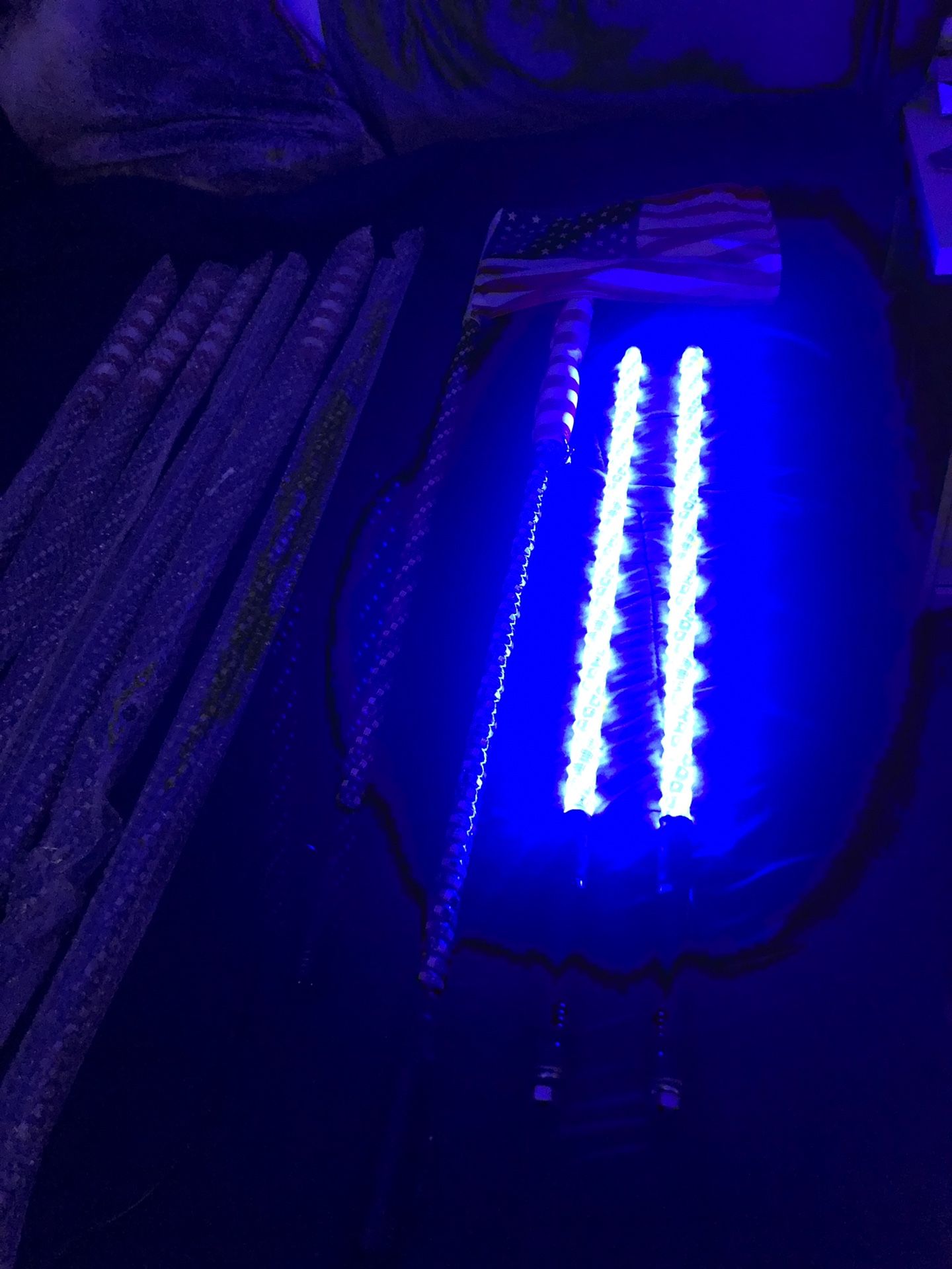 Led lighted whips (brand new) color changing