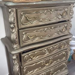 Antique Gold Painted Dresser 