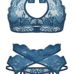 Ashinlove Lingerie Sets with Garter Belt 3 Piece Lace Teddy Babydoll Sexy Bodysuit