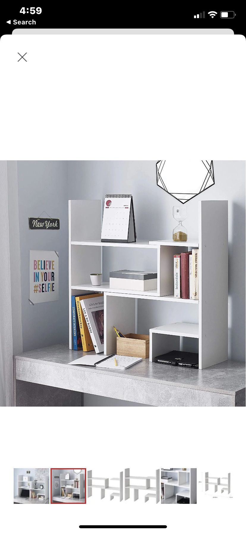 College Dorm Ready Desk Shelving